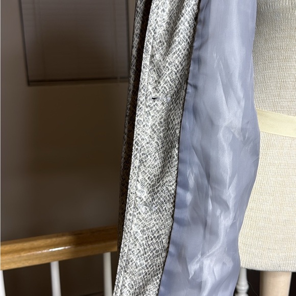 Ashley By 26 International Gray Snake Print Bomber Jean Jacket Large - Picture 5 of 7